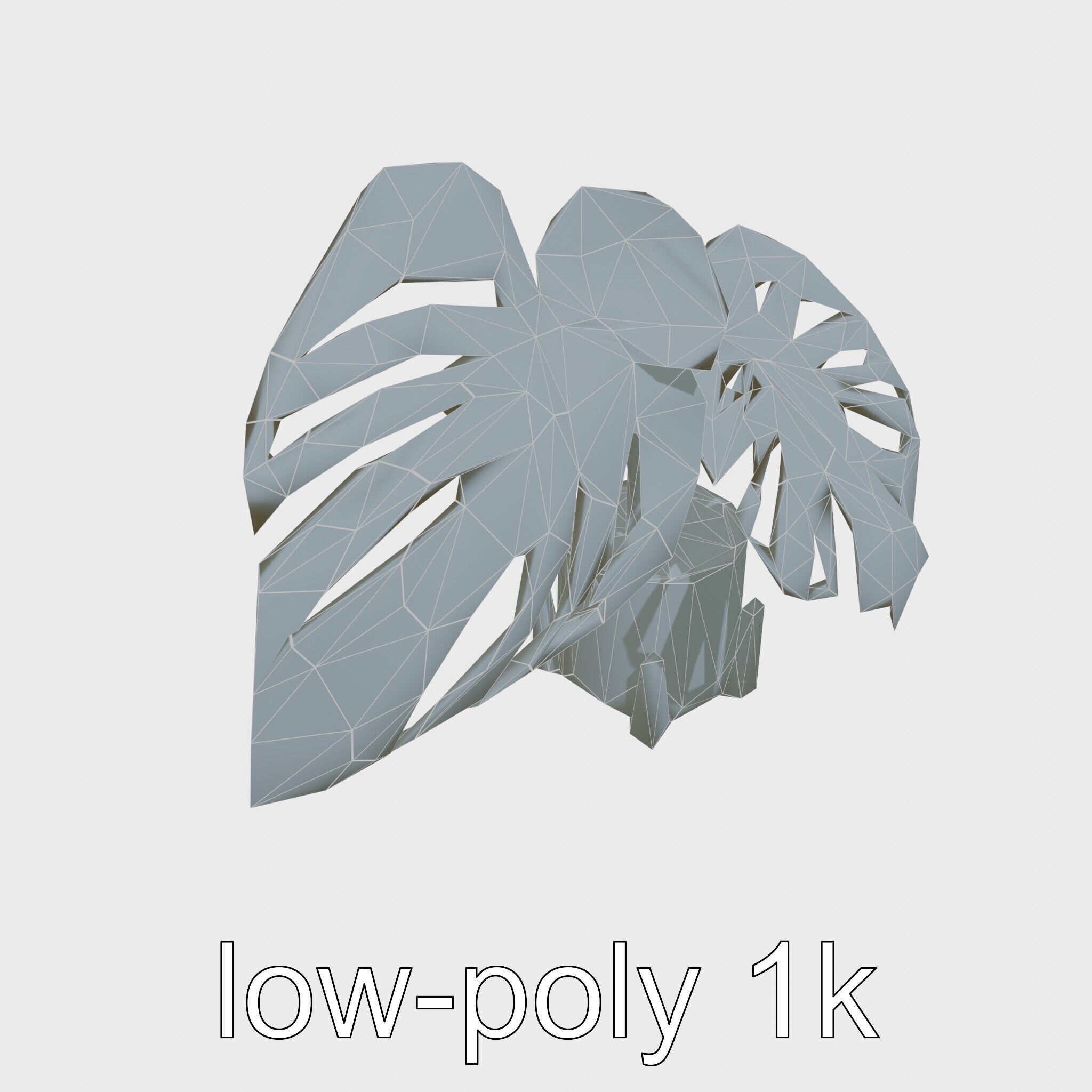Monstera Plant in Ceramic Pot model pack Low-poly 3D model_23