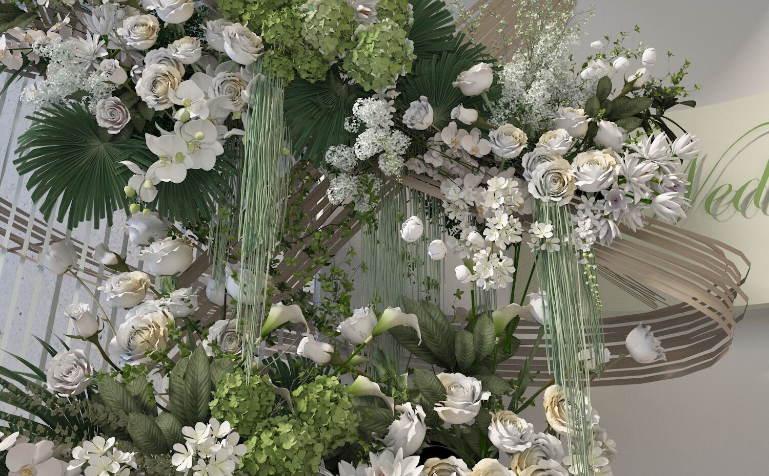 Floristry Fine art display 3D model_3