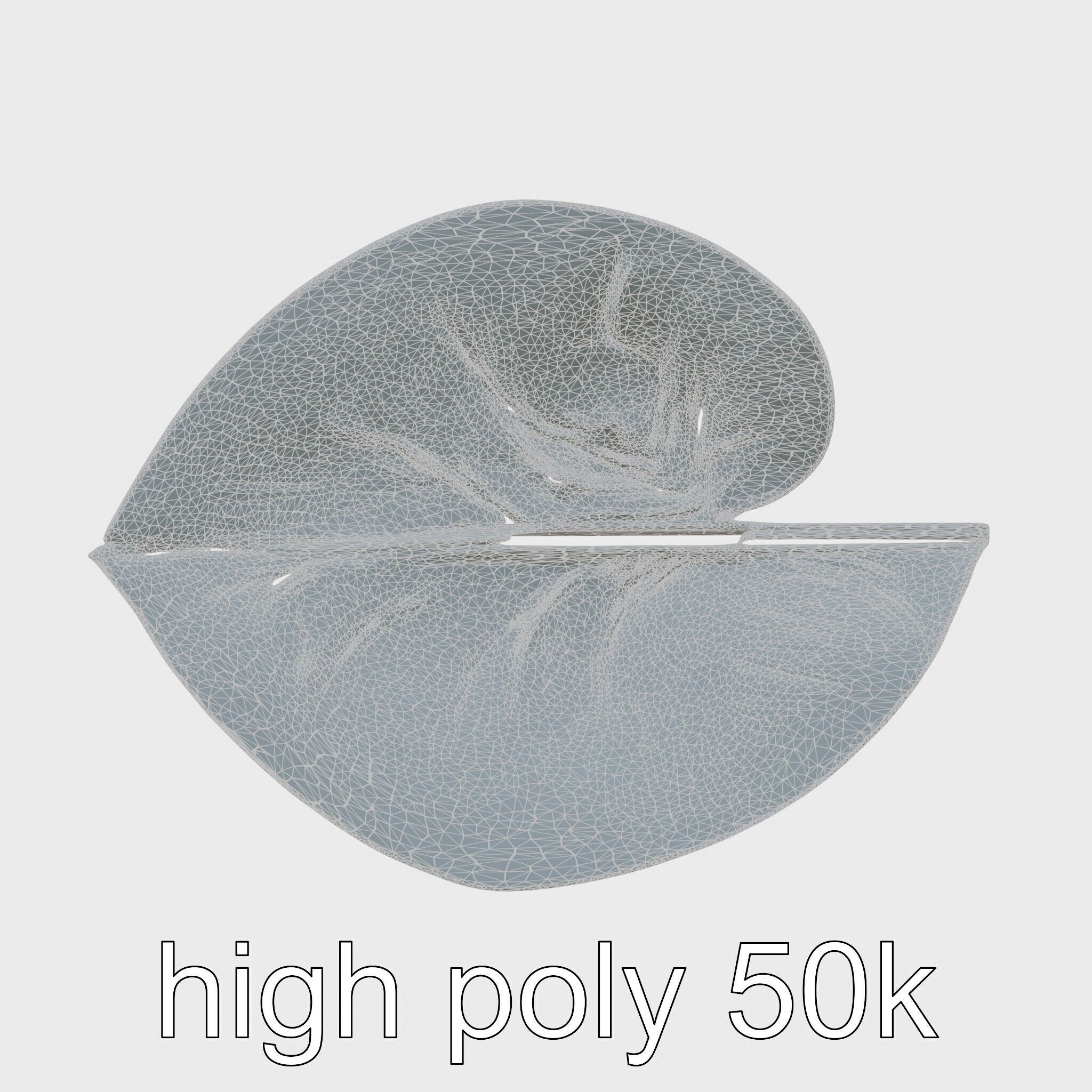 Alocasia Leaf Heart-Shaped 3D Model Pack Low-poly 3D model_32