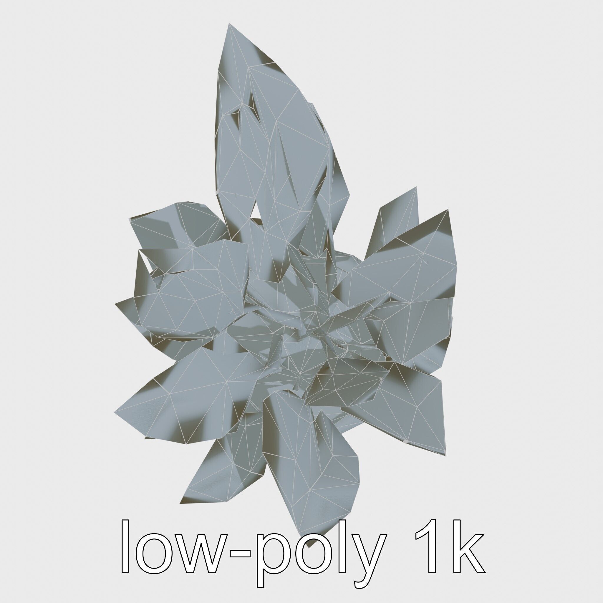 Alocasia Plant in Terracotta Pot model pack Low-poly 3D model_18