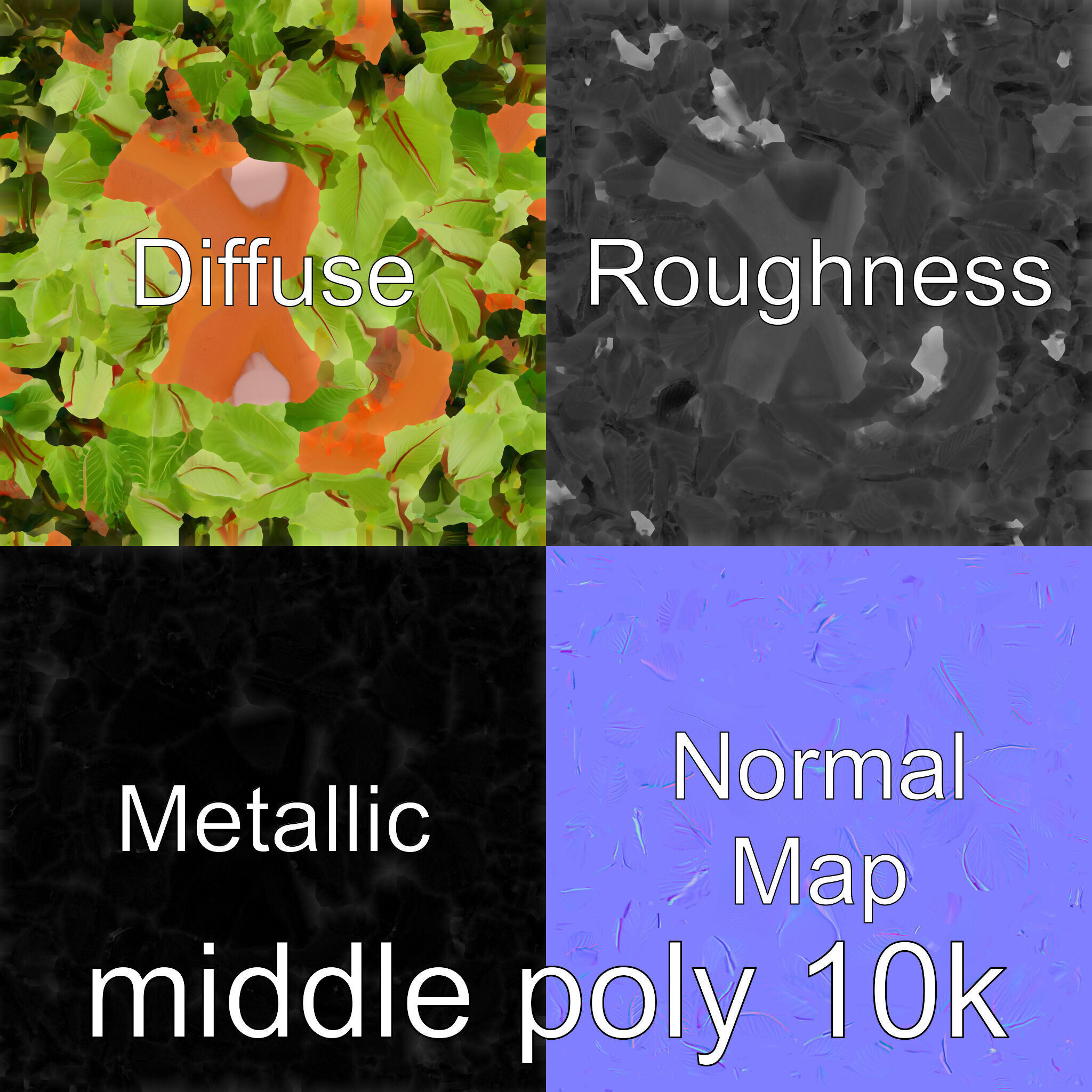 Alocasia Plant in Terracotta Pot model pack Low-poly 3D model_33