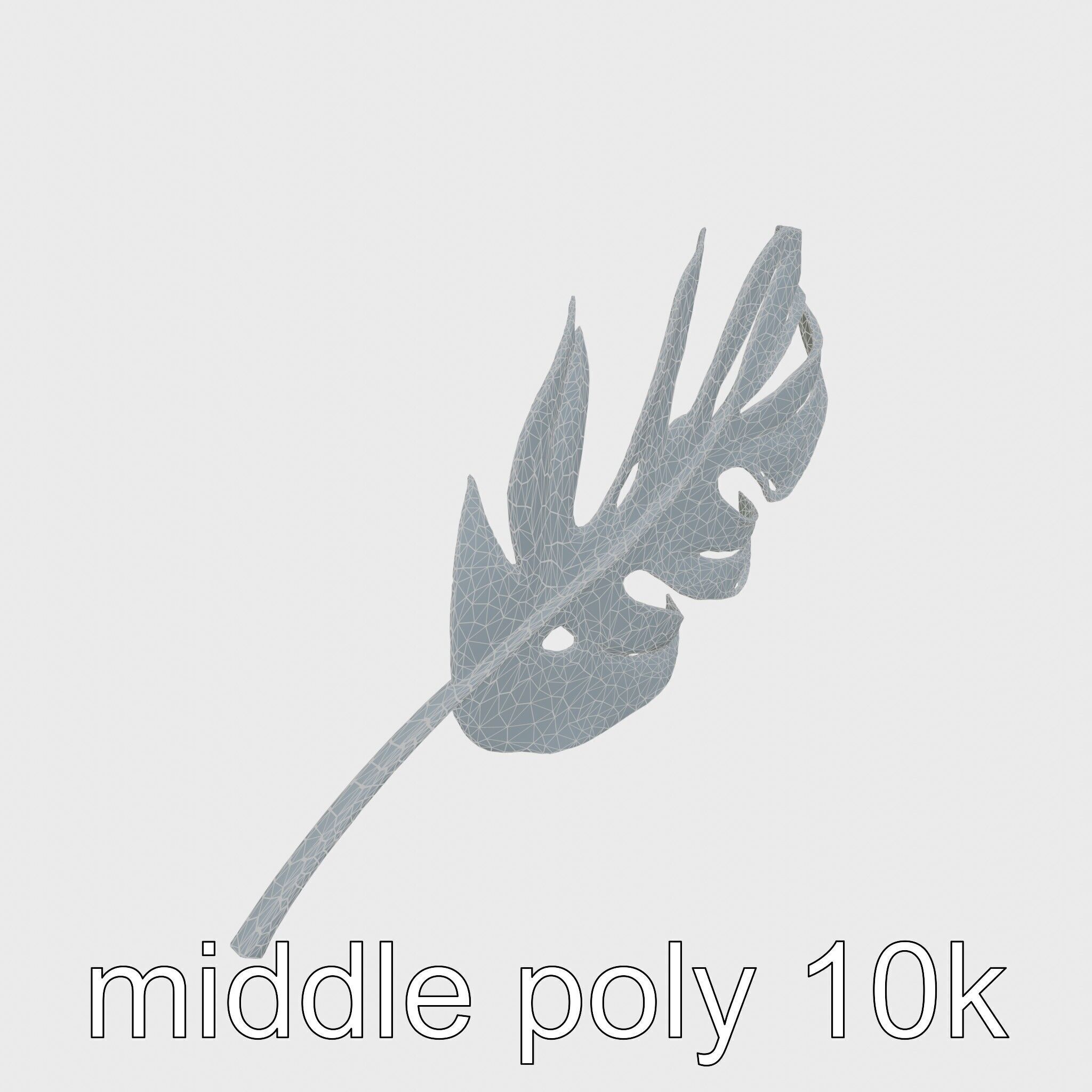 Stylized Monstera Leaf Model Pack for Playful Environments Low-poly 3D model_29