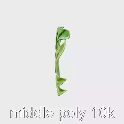 Stylized Monstera Leaf Model Pack for Playful Environments Low-poly 3D model