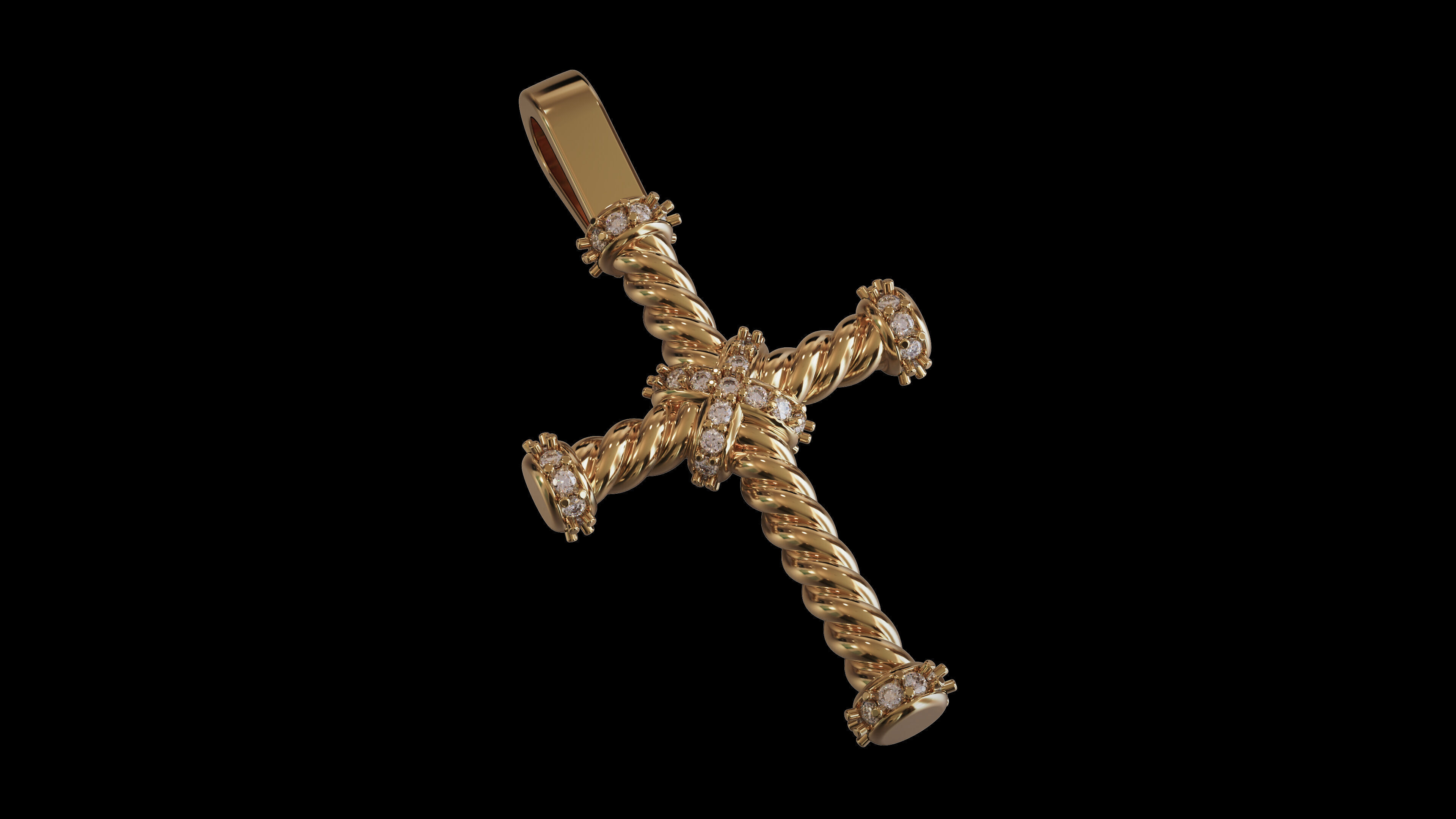 cross 3D print model_2