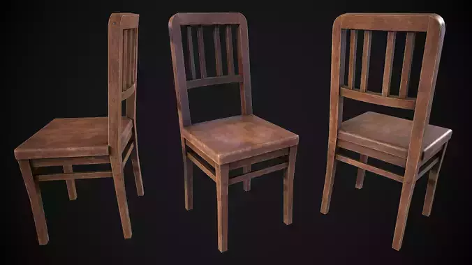 Game Ready Old Wooden Chair