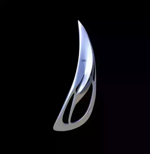 Audi sculpture decoration box glass titan iron brass metal steel