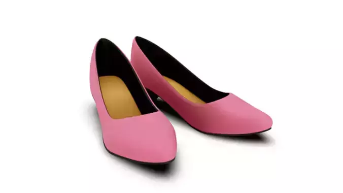 Formal Pumps Women s Shoes French Pink 3D model