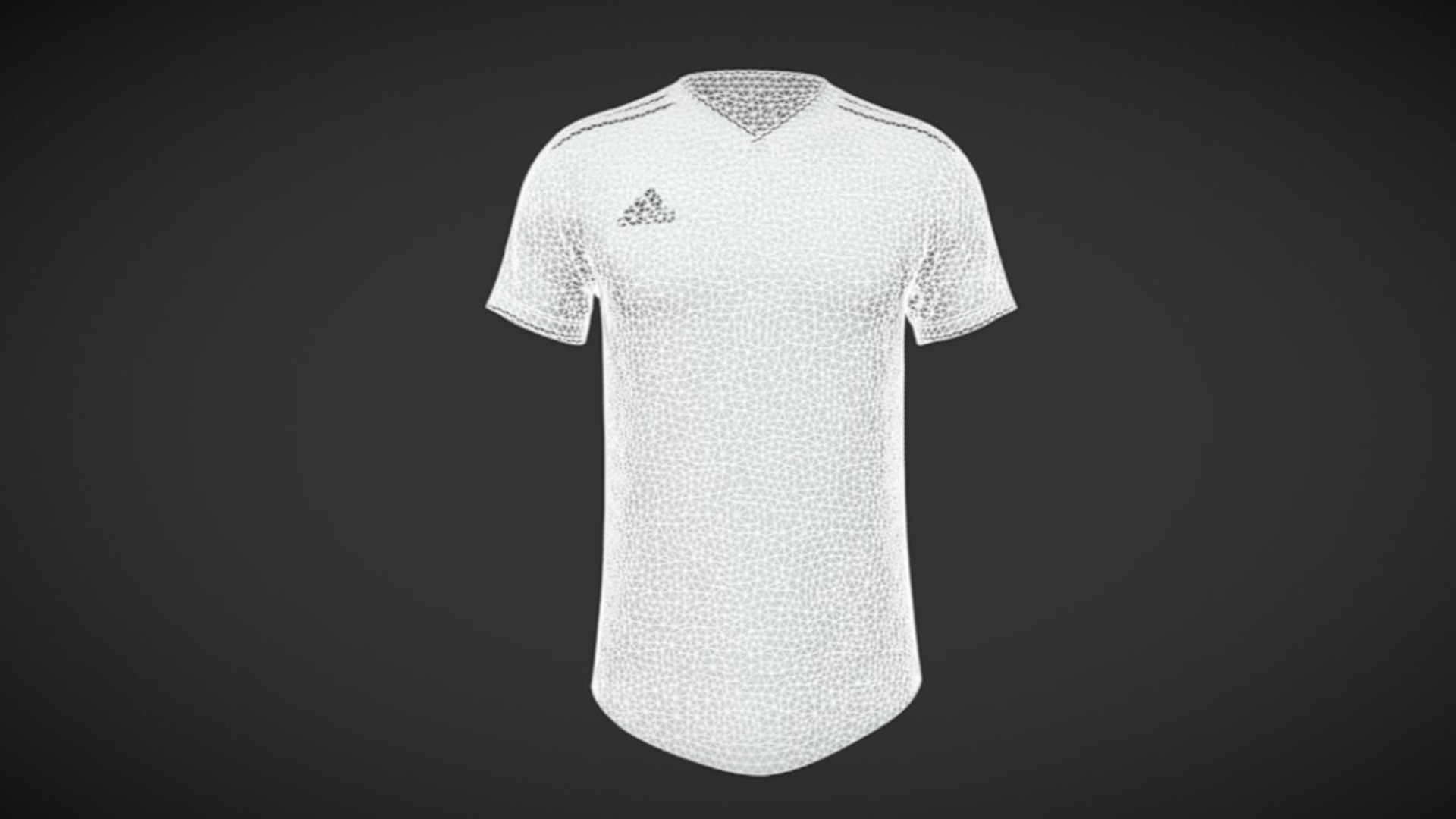 Adidas Mi Authentic 18 Jersey In Low Poly  Low-poly 3D model_1