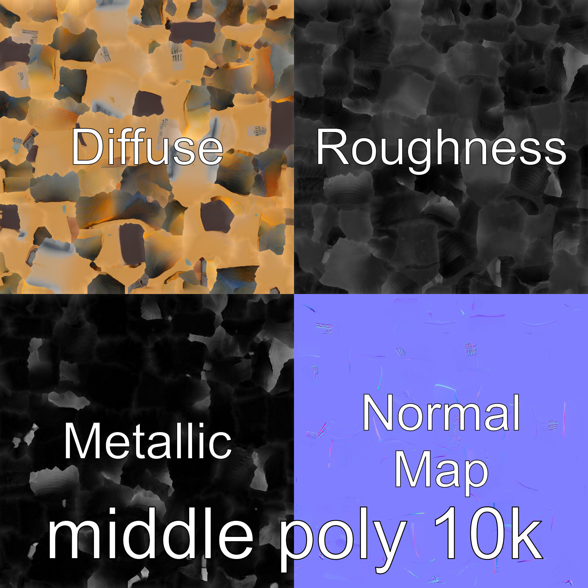 Bronze Knuckle Duster Resilience model pack Low-poly 3D model_31