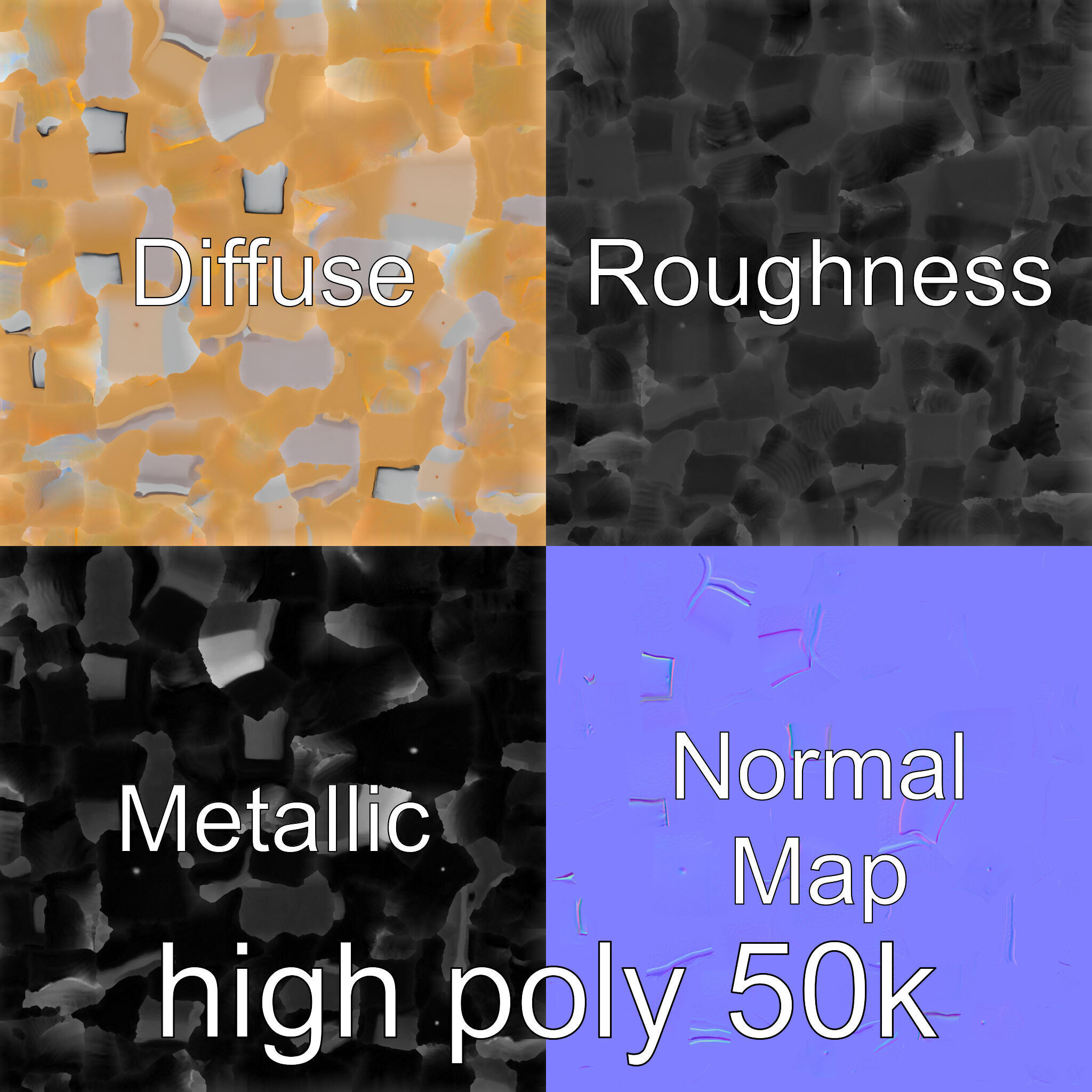 Bronze Knuckle Duster Resilience model pack Low-poly 3D model_33