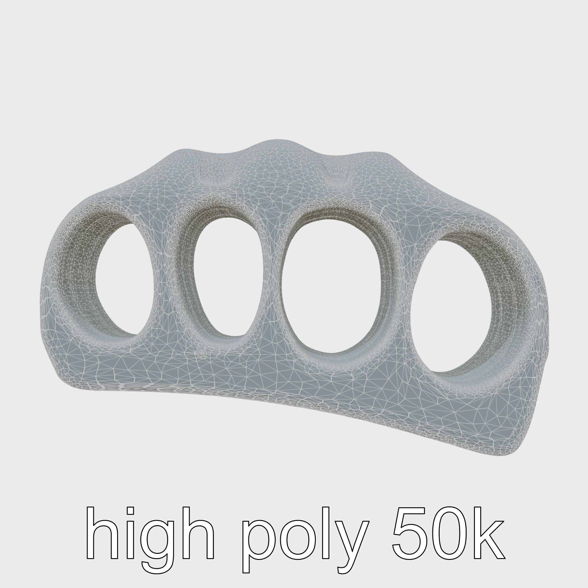 Bronze Knuckle Duster Resilience model pack Low-poly 3D model_32