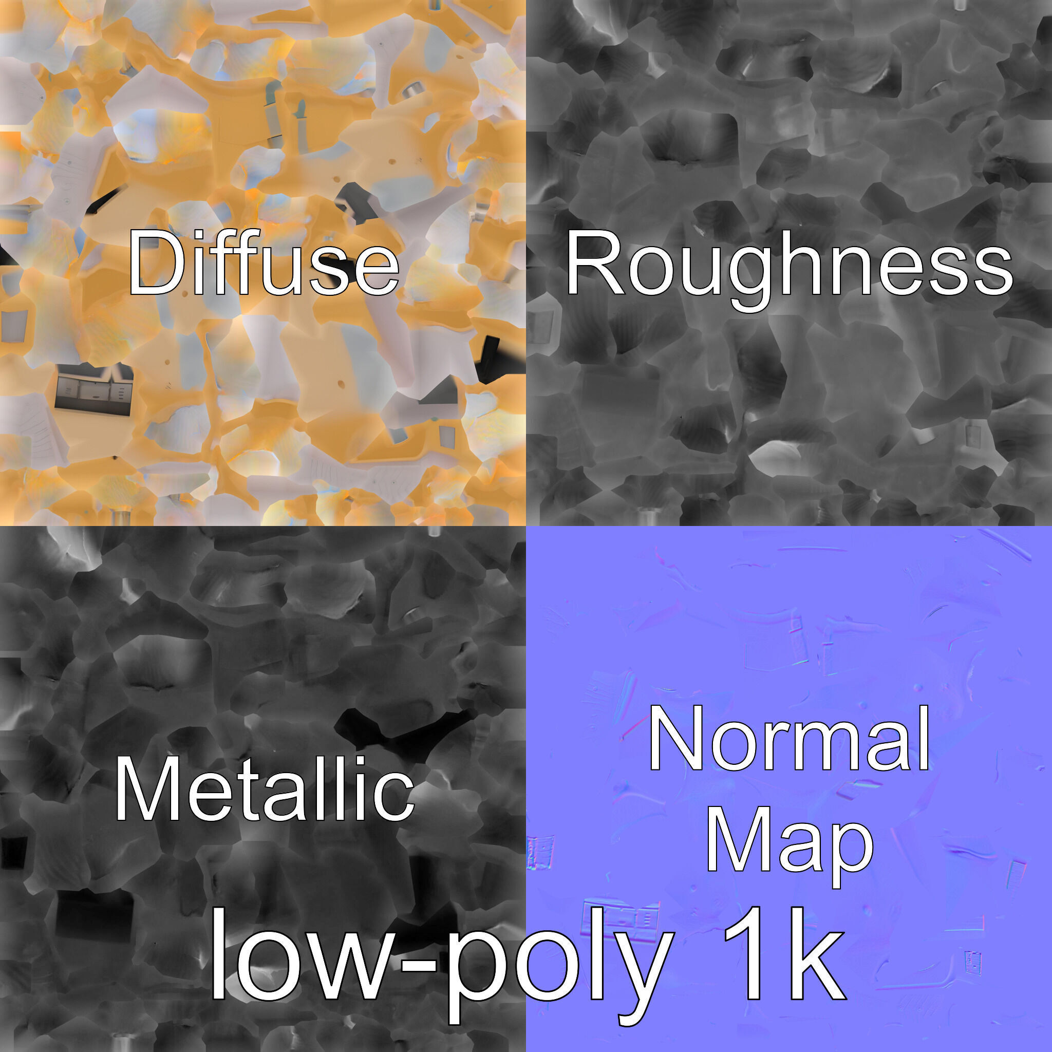 Bronze Knuckle Duster Resilience model pack Low-poly 3D model_4