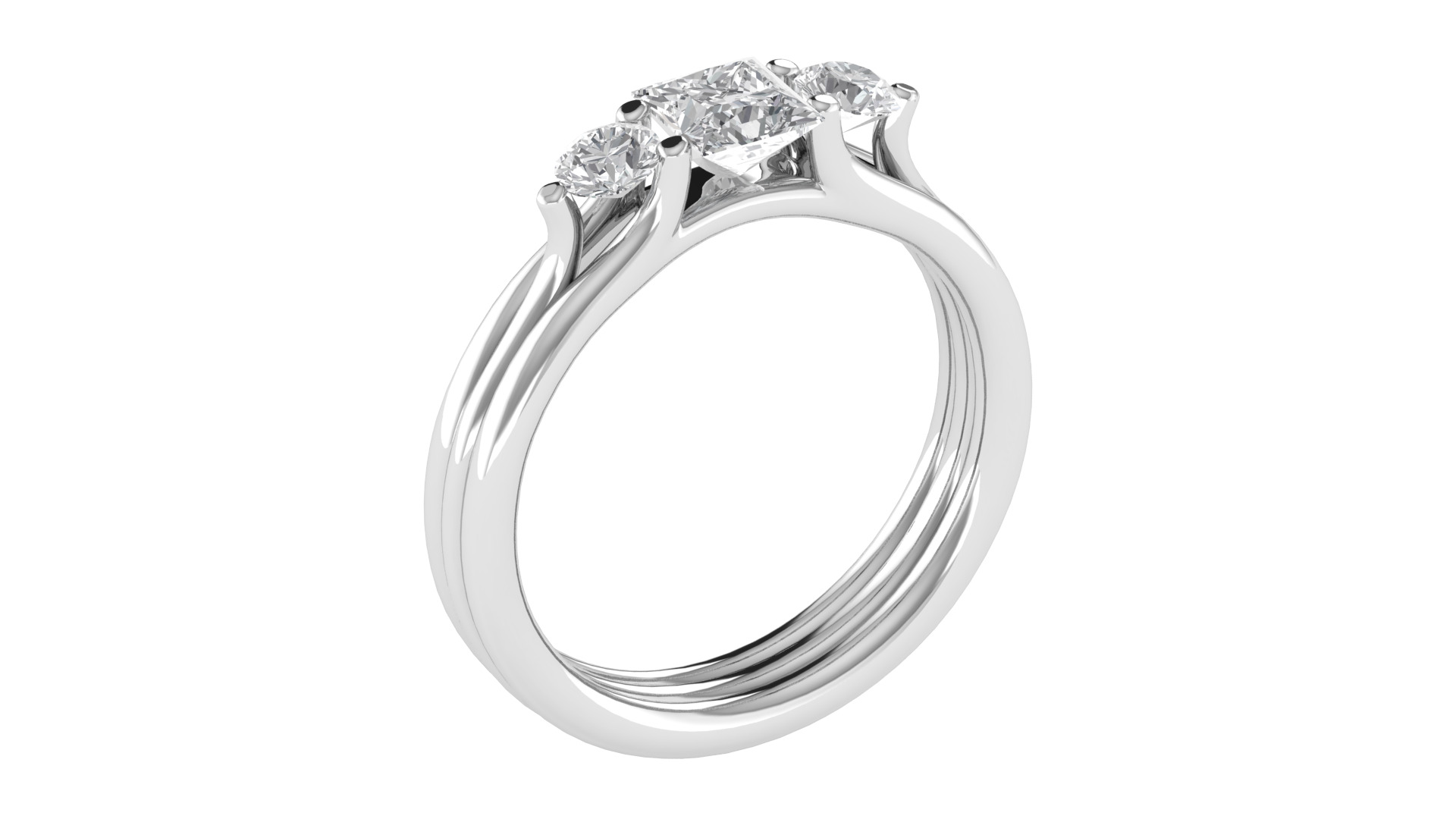 Women Ring Render 3dm STL OBJ FBX TXT Details 3D print model_5