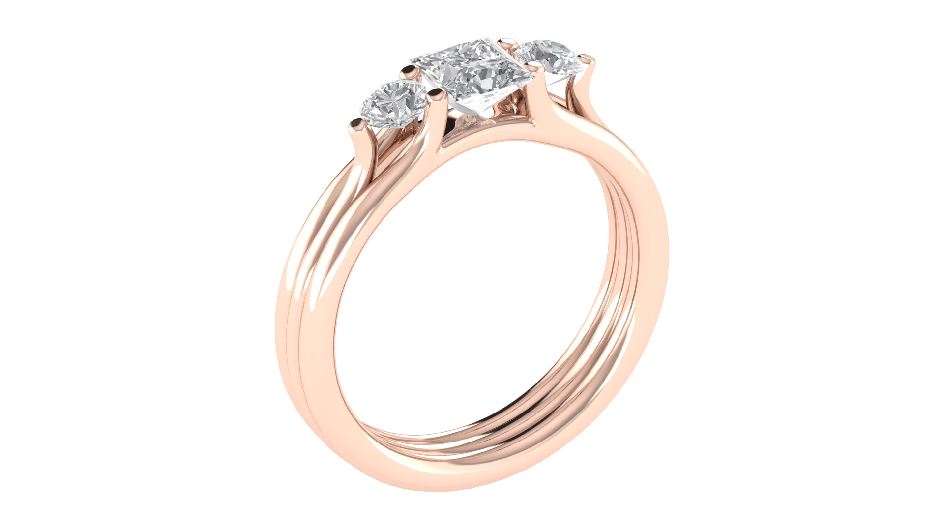 Women Ring Render 3dm STL OBJ FBX TXT Details 3D print model_4