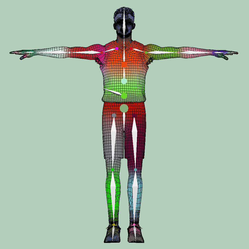 T-Pose Rigged Devin Booker Phoenix Suns 24-25 3D model_9