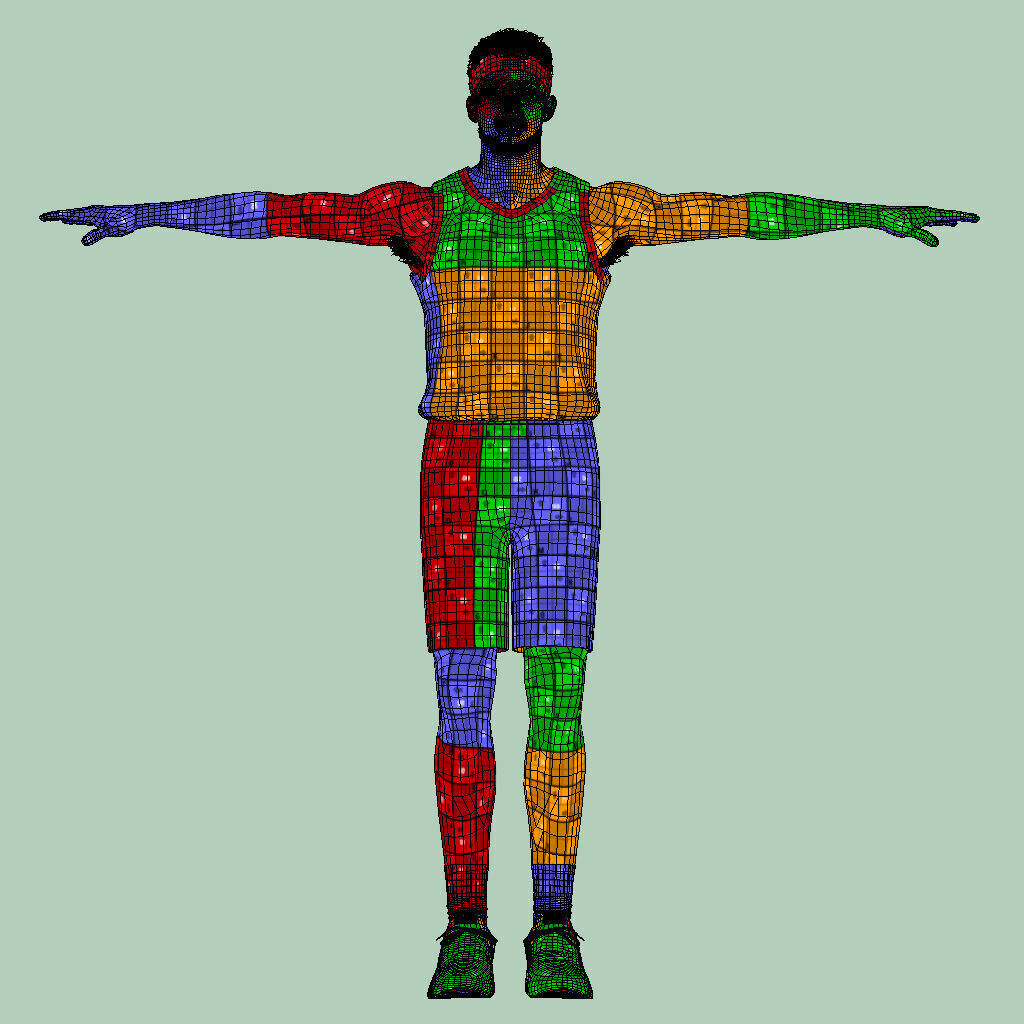 T-Pose Rigged Devin Booker Phoenix Suns 24-25 3D model_7