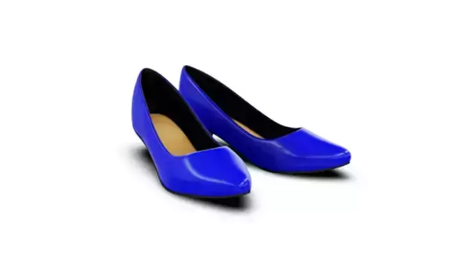 Formal Pumps Womens Shoes Blue 3D model