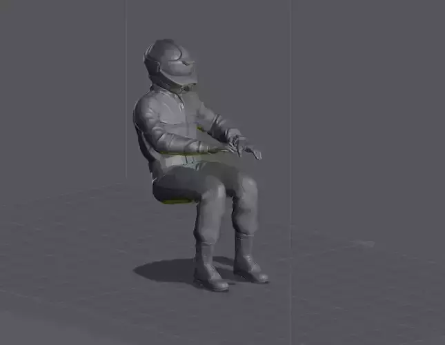 pilote arriere impression 3D du supercopter Airwolf