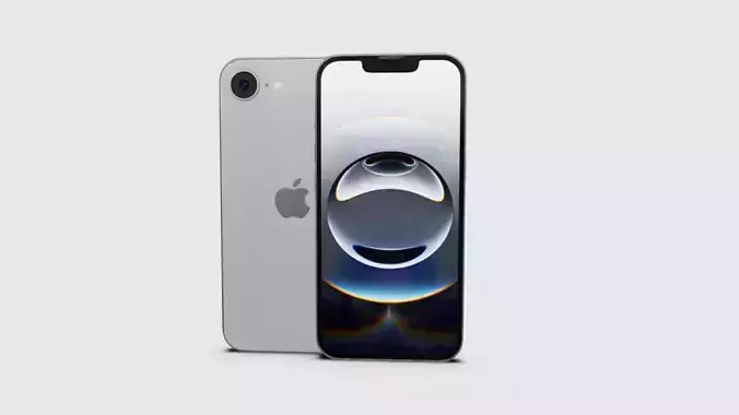 Apple iPhone 16e  High-Quality 3D Model