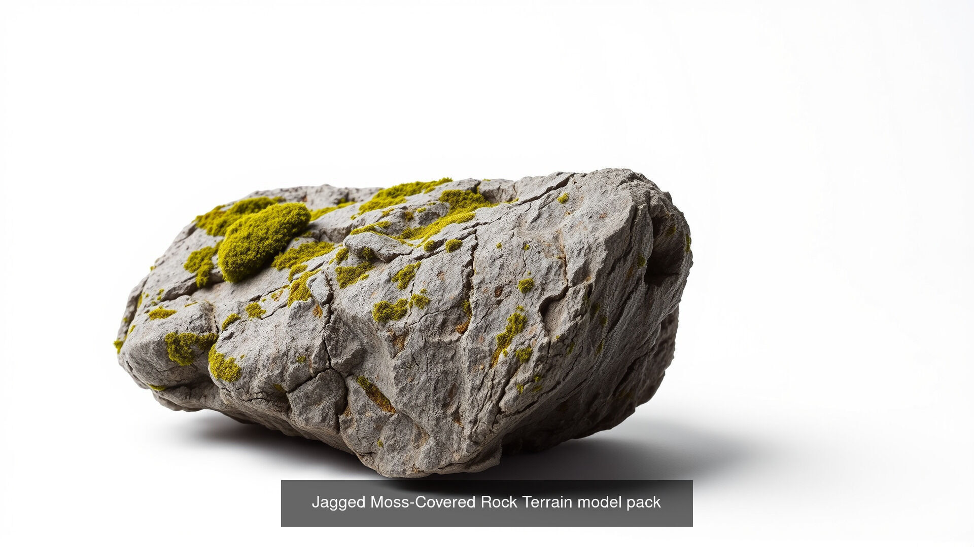 Mossy Wet Stones Pack 3D Model Collection_12