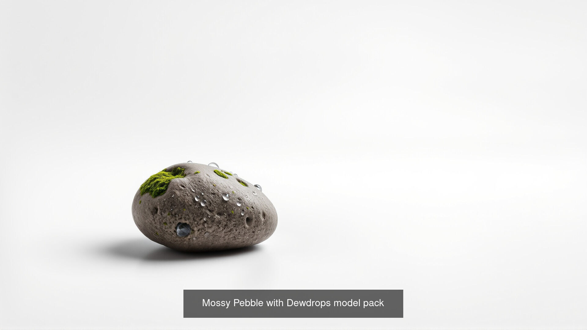 Mossy Wet Stones Pack 3D Model Collection_16