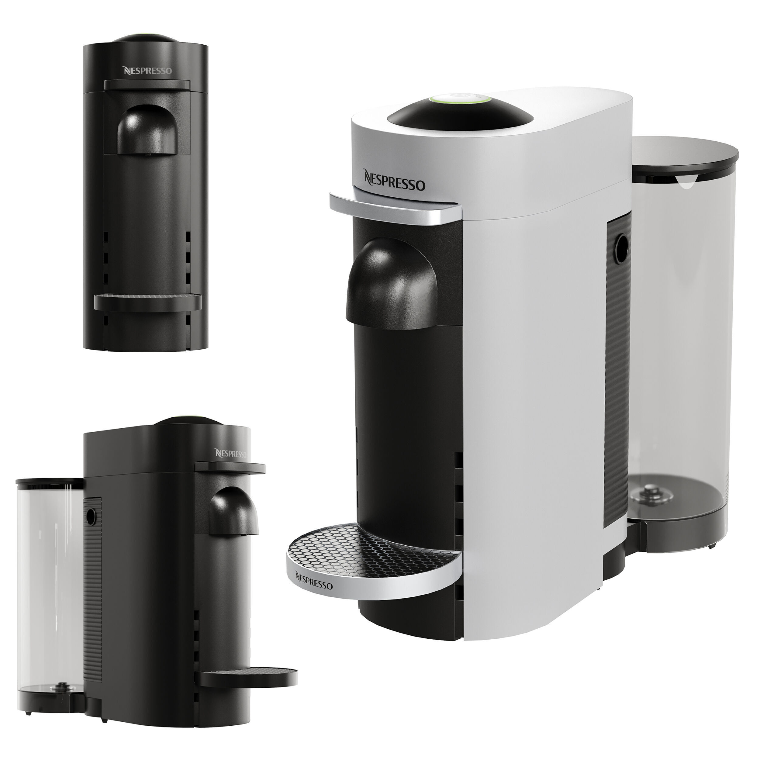 Coffee Makers Set 8 Low-poly 3D model_3