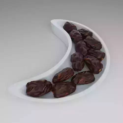 date on Ramadan moon plate