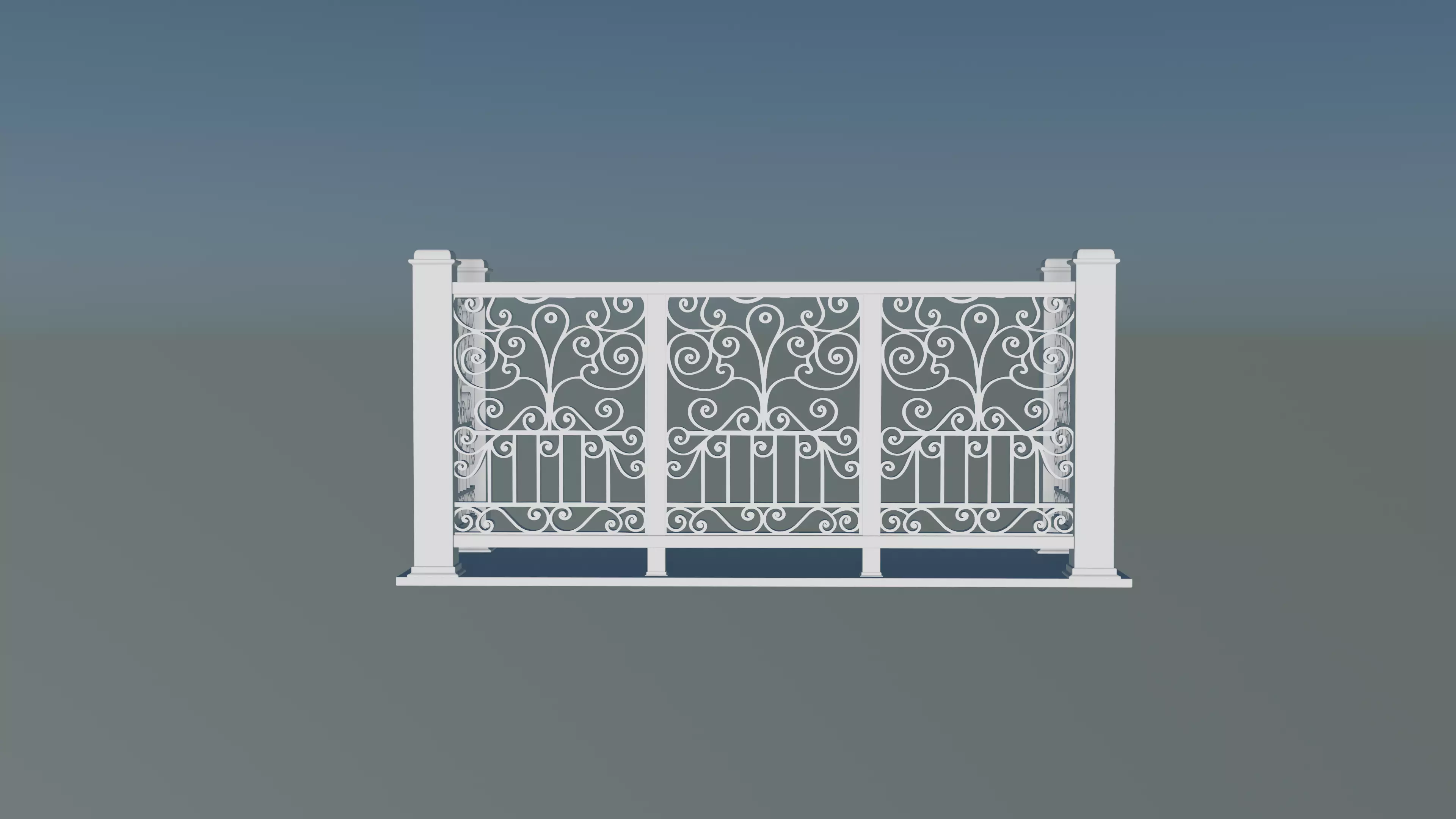 3D model Railing - Balcony 3D print model