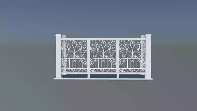 3D model Railing - Balcony 3D print model