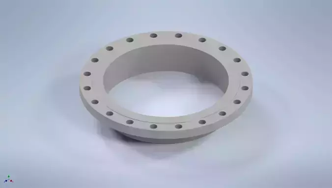 Weld-neck flanges 24 inches ASME-ANSI 3D print model