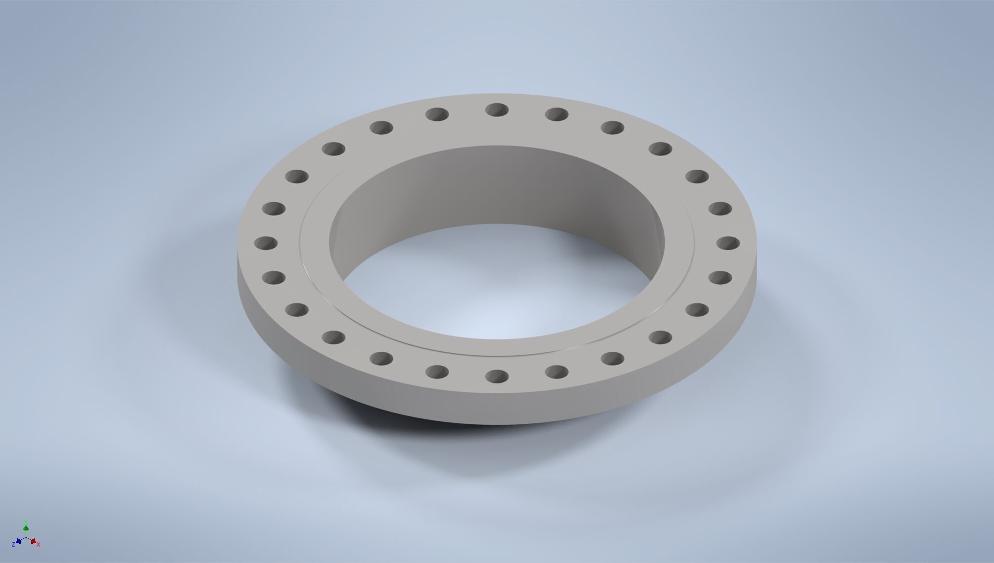 Weld-neck flanges 24 inches ASME-ANSI 3D model 3D printable | CGTrader