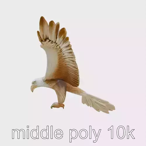 Noble Eagle Sculpture Wings model pack