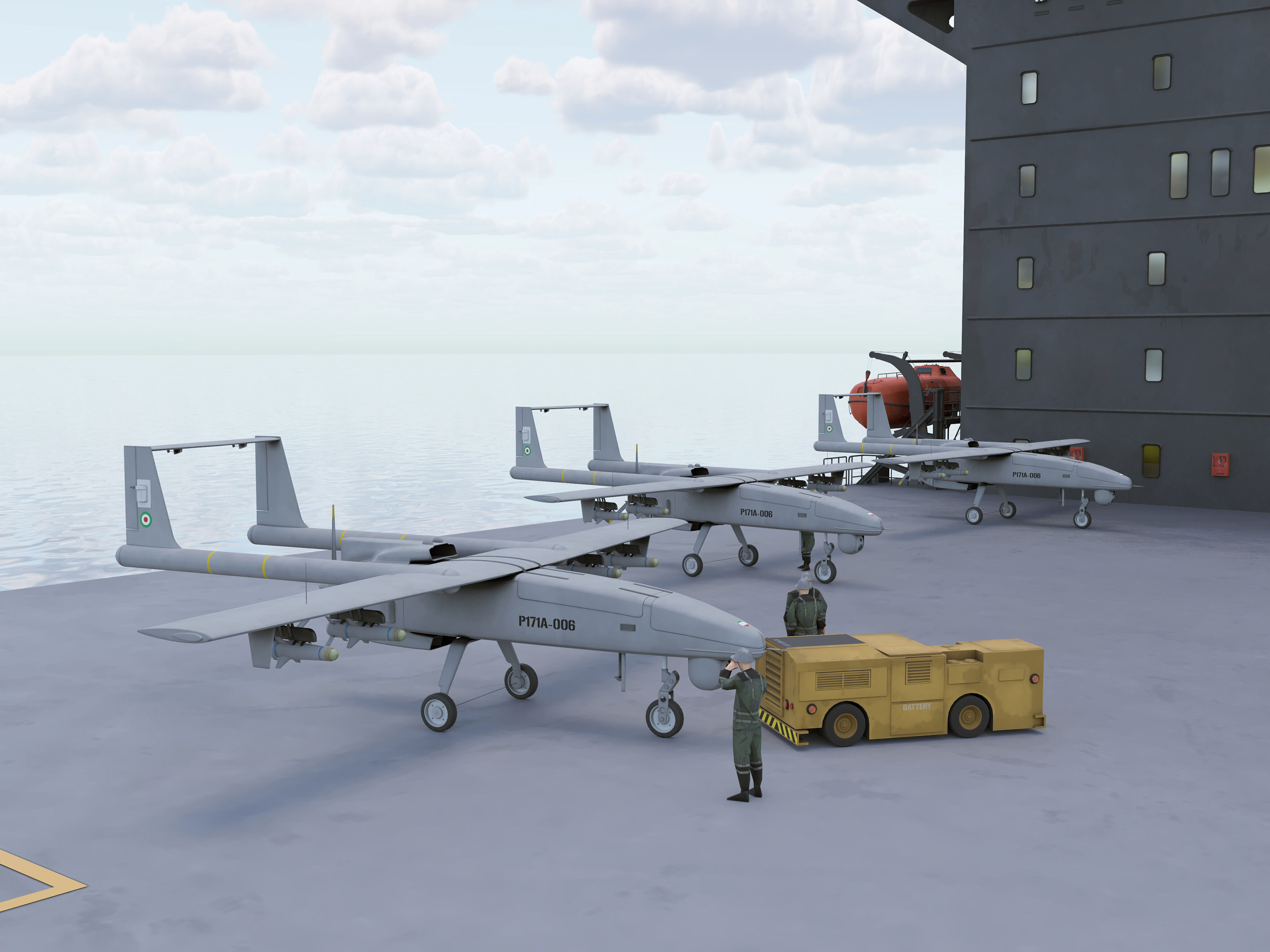 Drone Carrier 3D model_8