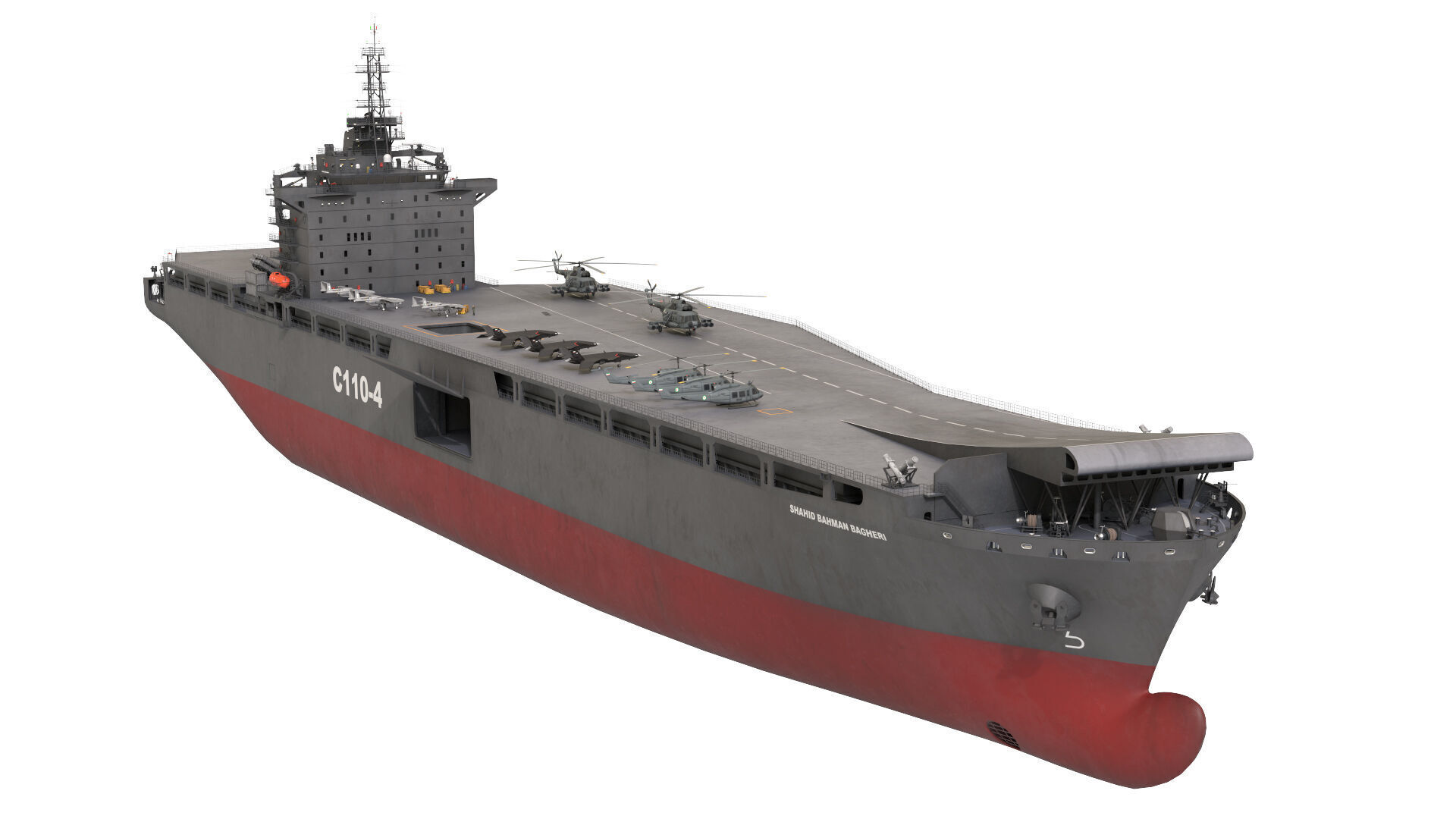 Drone Carrier 3D model_4