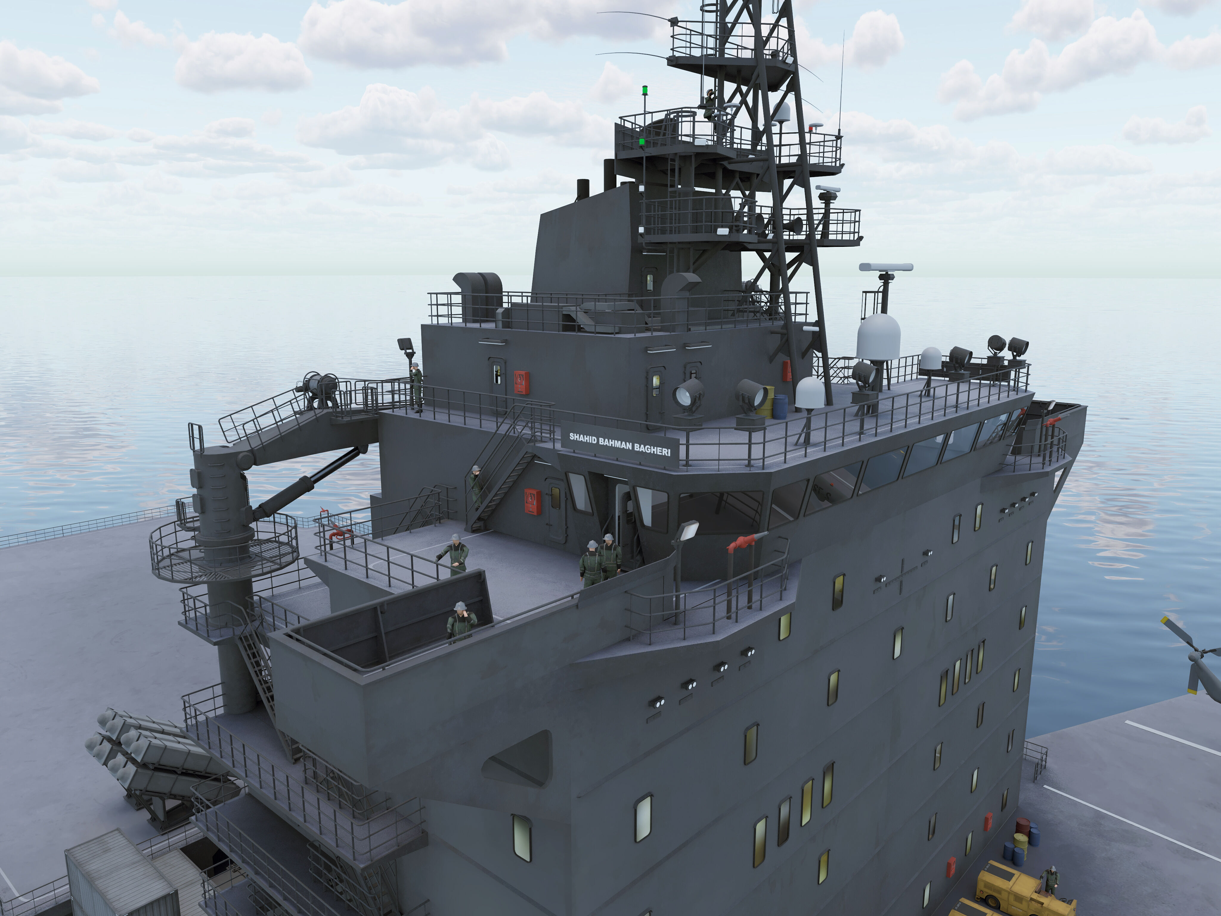 Drone Carrier 3D model_12