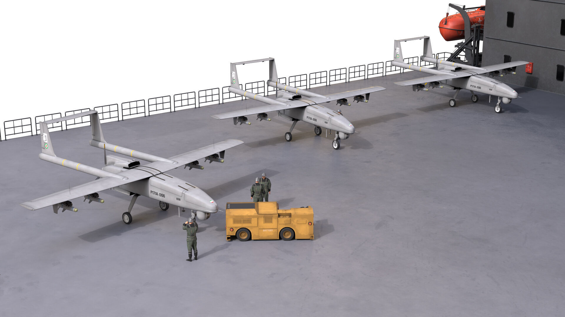 Drone Carrier 3D model_15