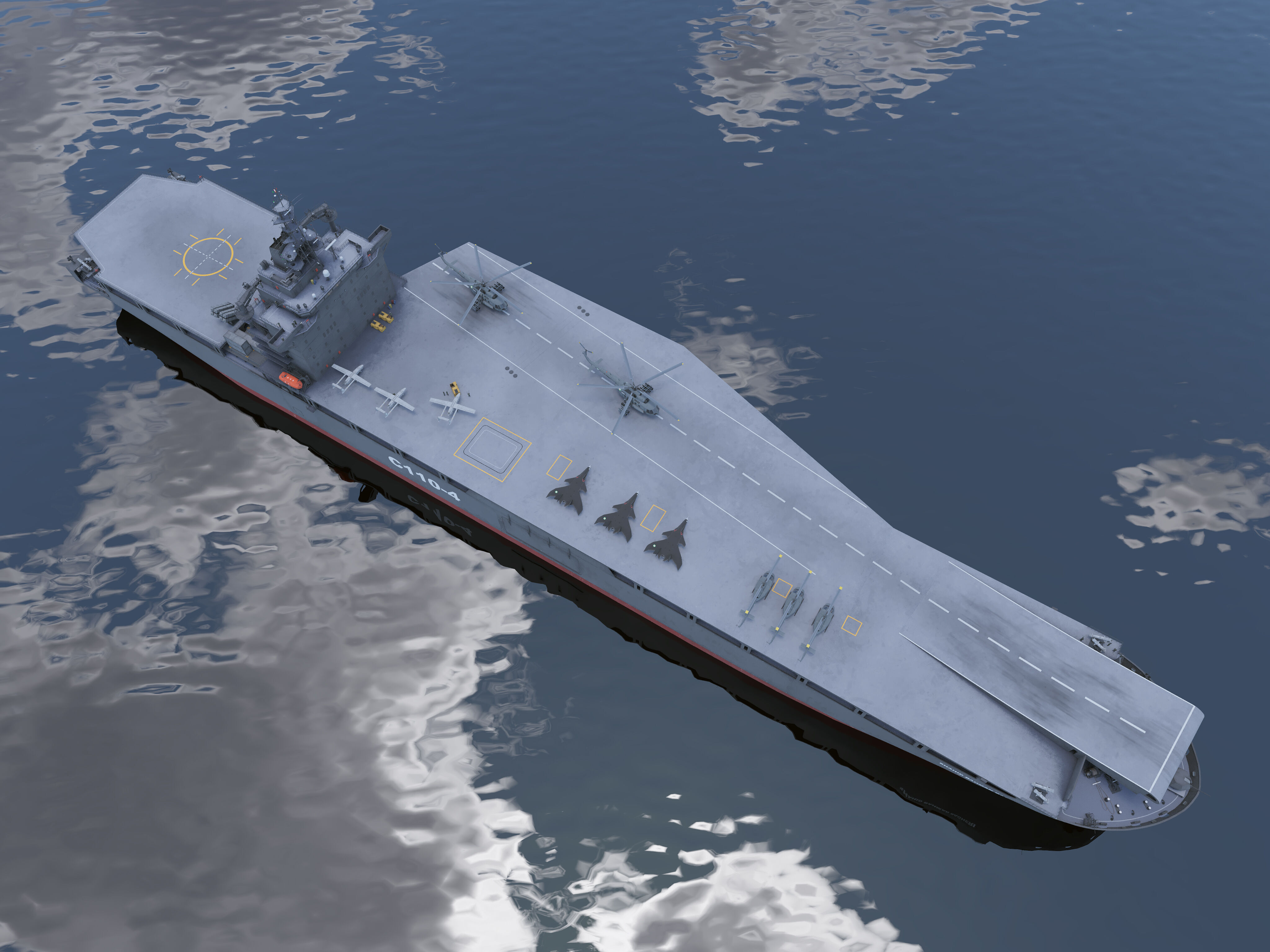 Drone Carrier 3D model_6