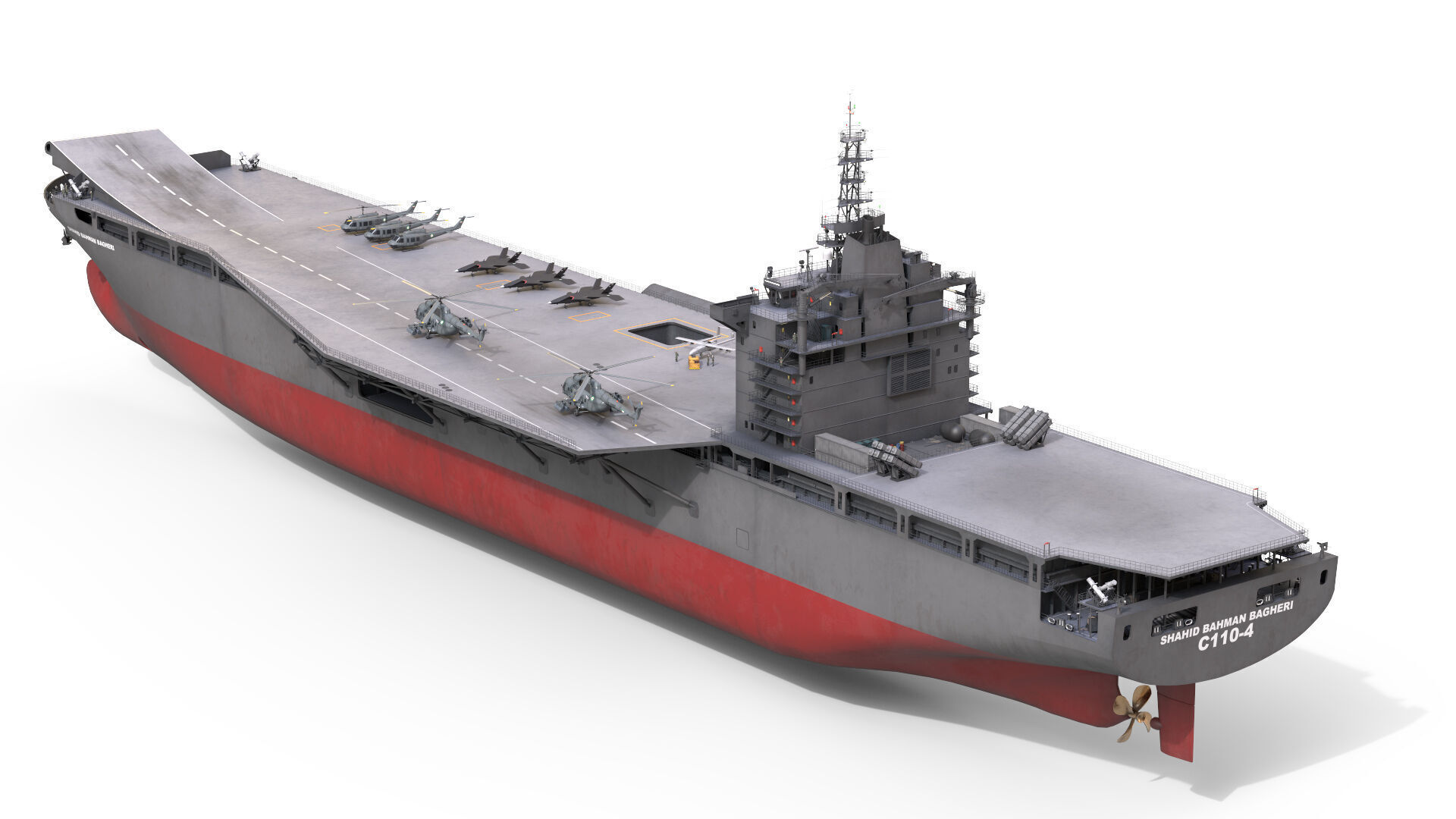 Drone Carrier 3D model_5