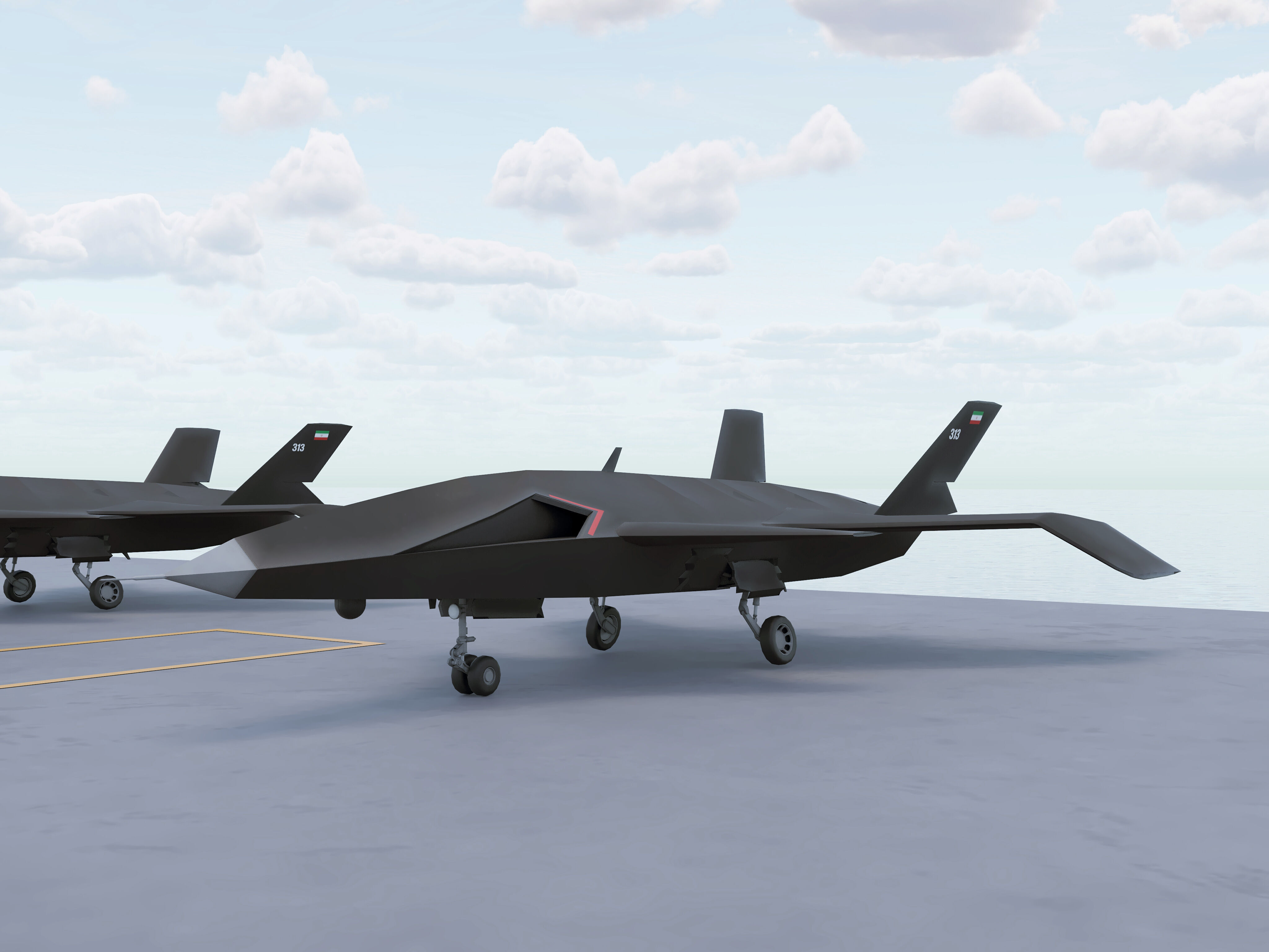 Drone Carrier 3D model_10