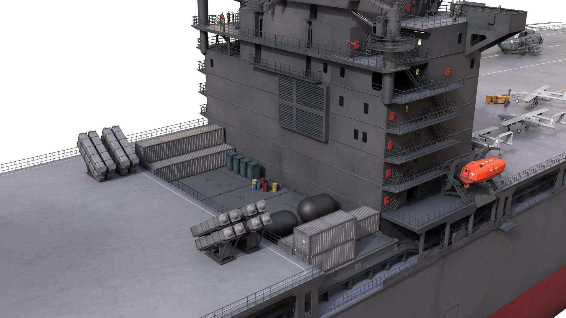 Drone Carrier 3D model_24