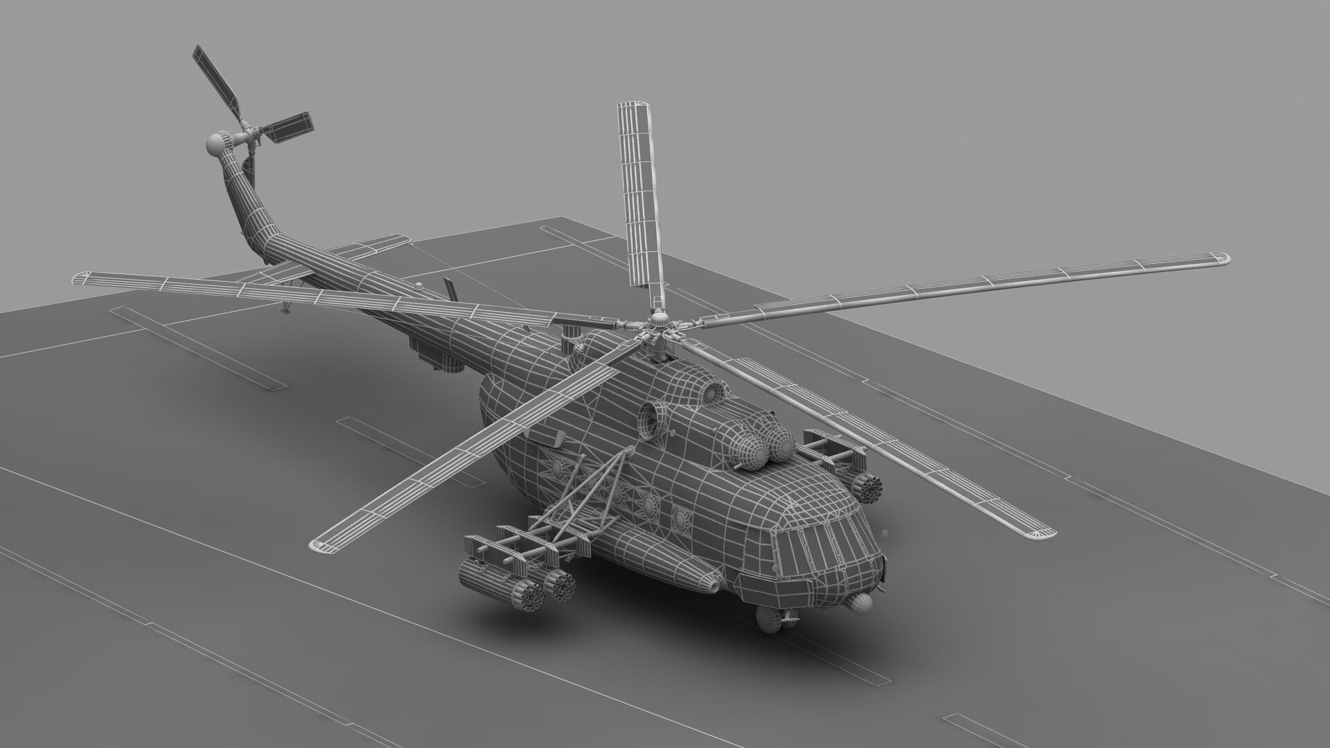 Drone Carrier 3D model_32