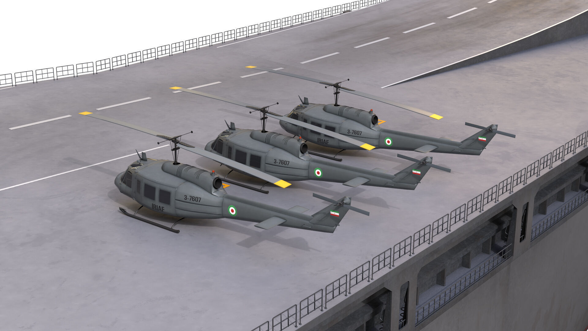 Drone Carrier 3D model_17