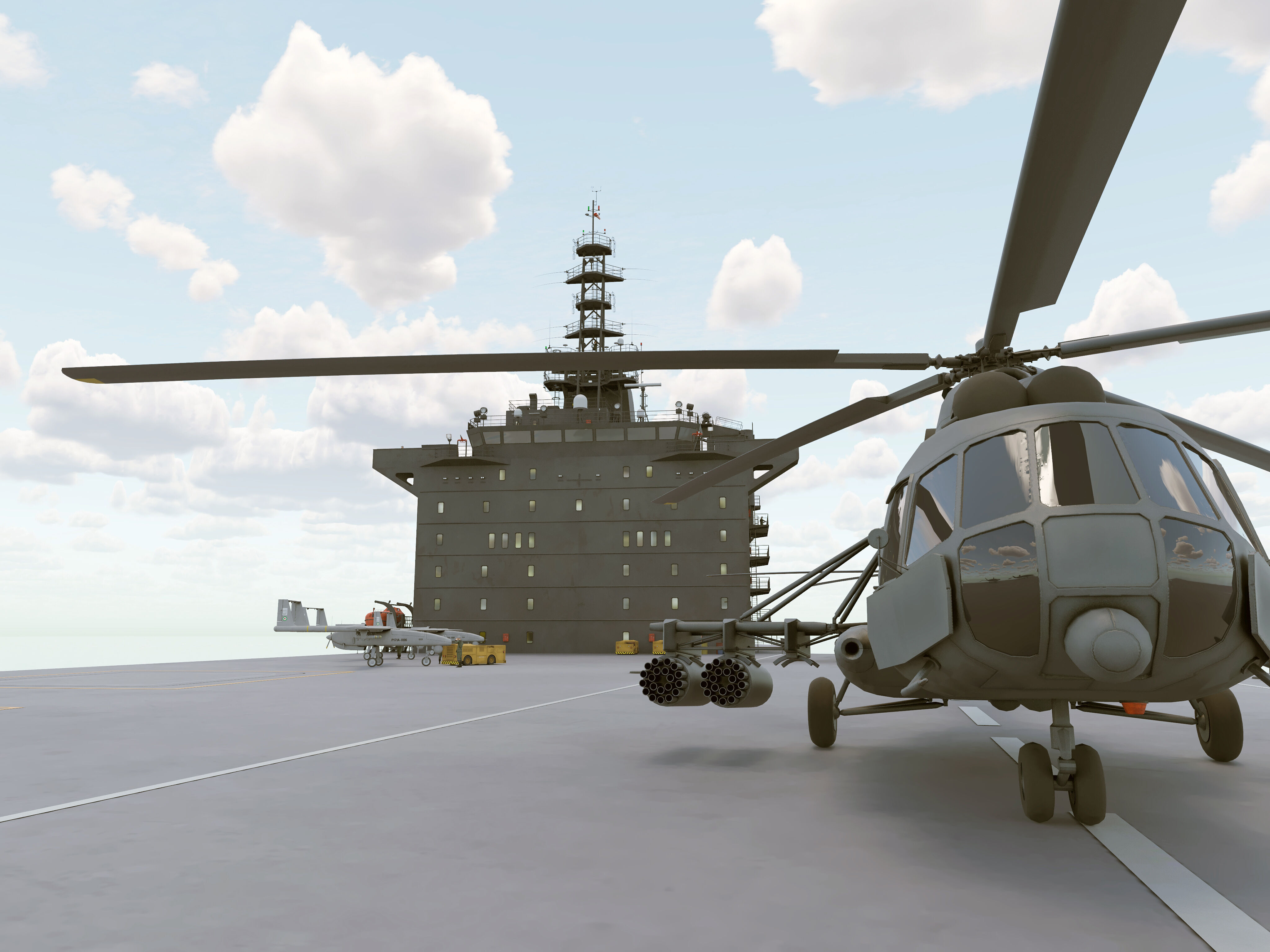 Drone Carrier 3D model_7