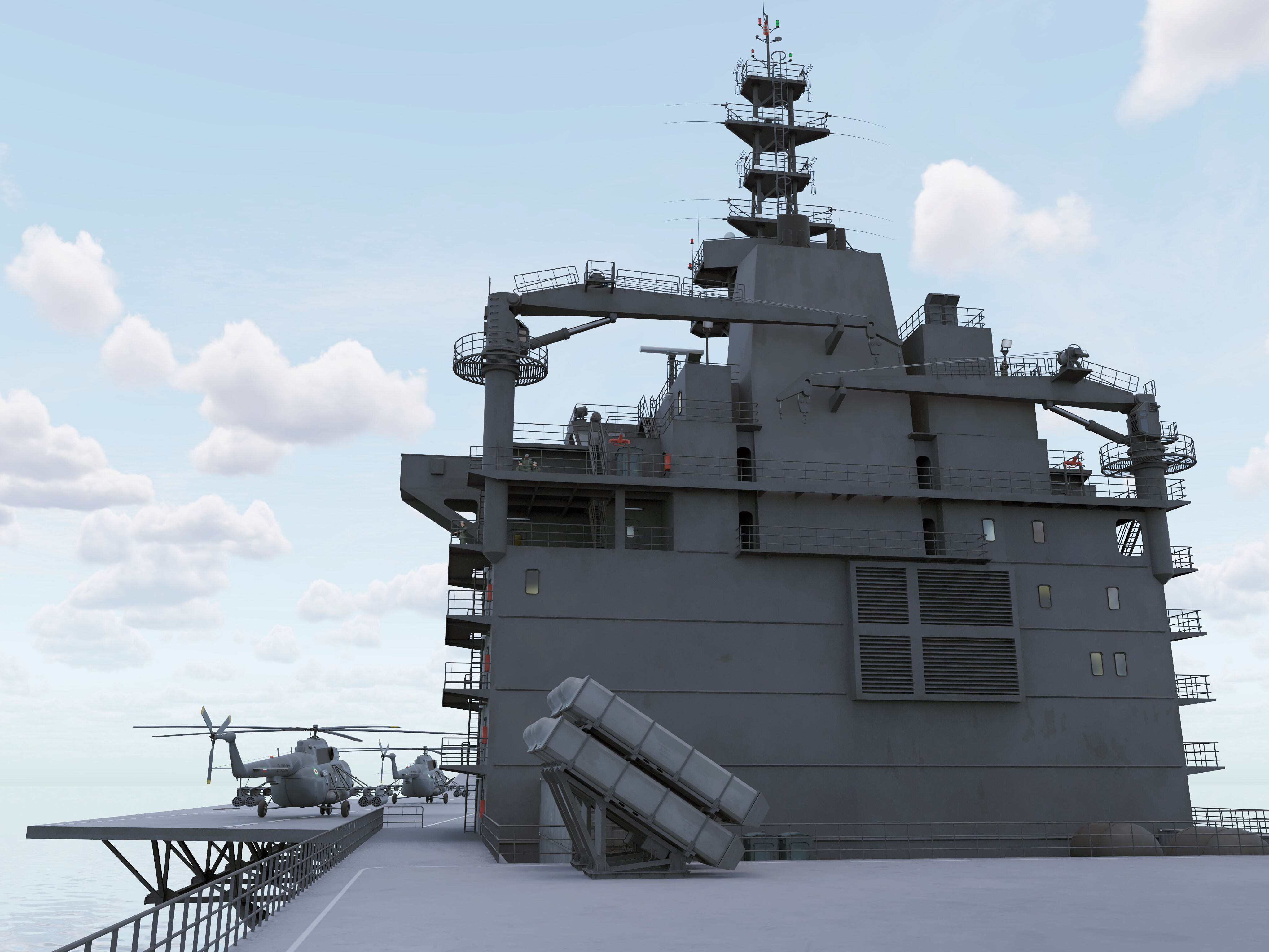 Drone Carrier 3D model_11