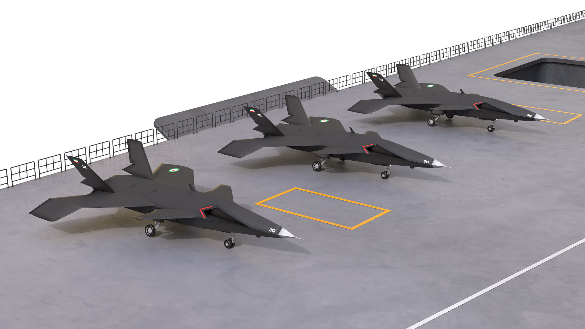 Drone Carrier 3D model_19