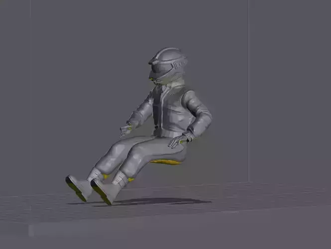 pilote avant impression 3D du supercopter Airwolf