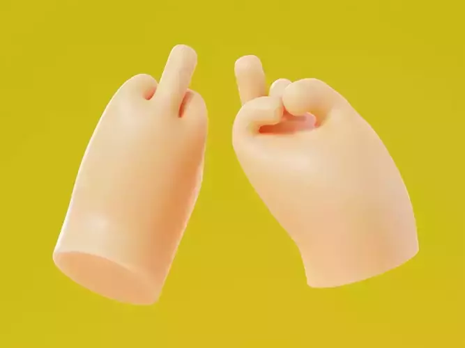 Cartoon Hands Fuck Illustration Icon