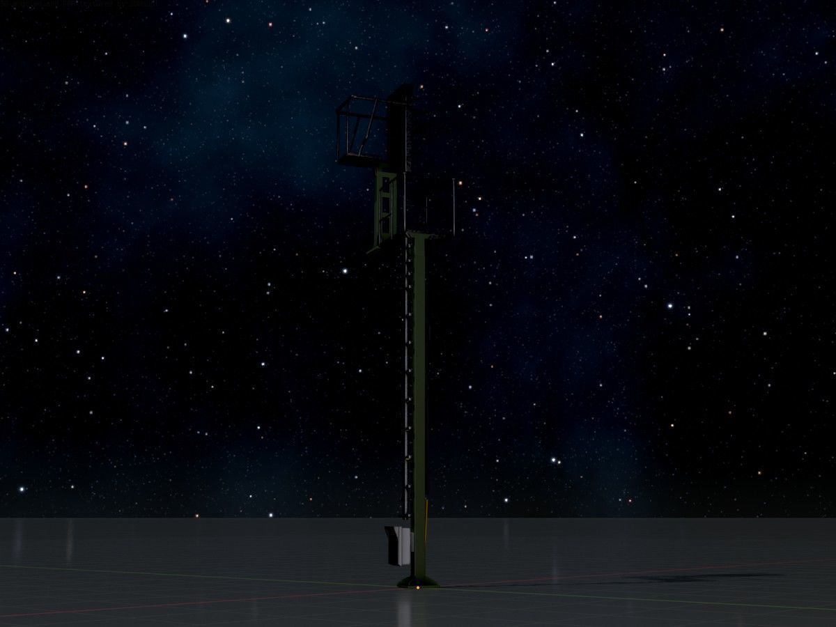 KS Railway Signal Post 7000mm all Versions 3D Model Collection_62