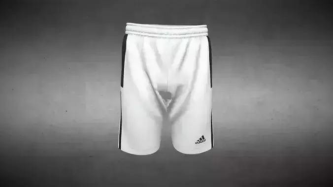 Adidas Mi Team 19 Woven Short In Low Poly Low-poly 3D model