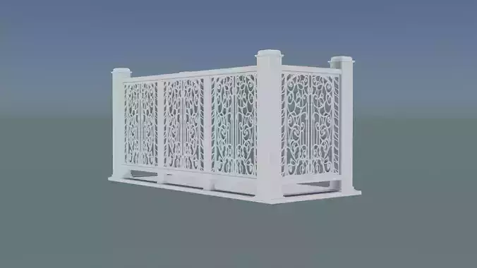 Model Railing - Balcony 3D print model